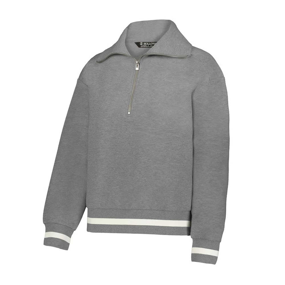 NWOT Holloway Gray Quarter Zip Sweater Ladies Small